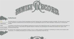 Desktop Screenshot of familyrecord.us